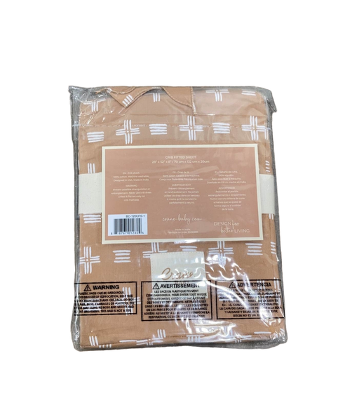 secondhand Crane Baby Crib Fitted Sheet, Kendi Copper Dash