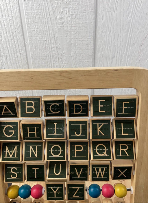 secondhand B. toys Wood Alphabet Abacus