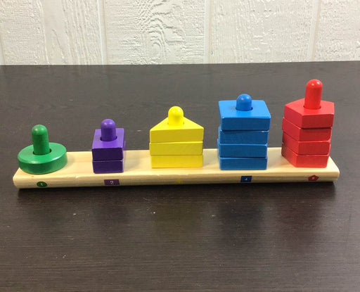 used Melissa & Doug Stack & Sort Board