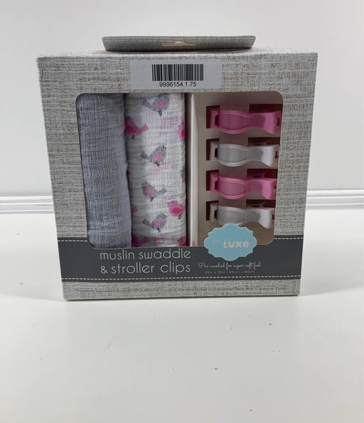 used Baby Luxe Swaddle and Stroller Clip Set