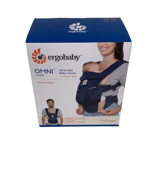 used Ergobaby Omni Breeze Baby Carrier, Midnight Blue