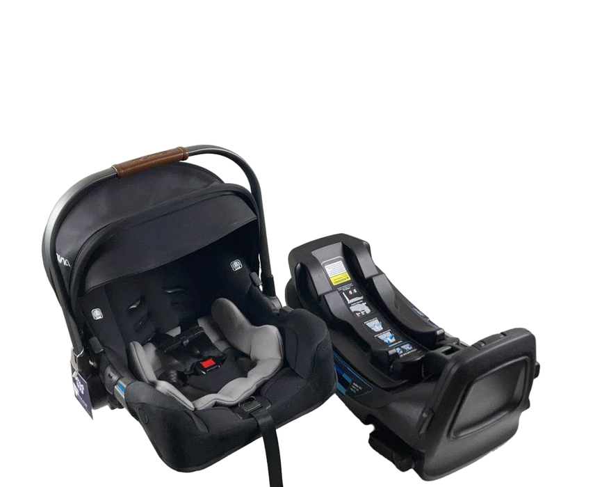 used Nuna PIPA rx Infant Car Seat with RELX Base, 2021, Caviar