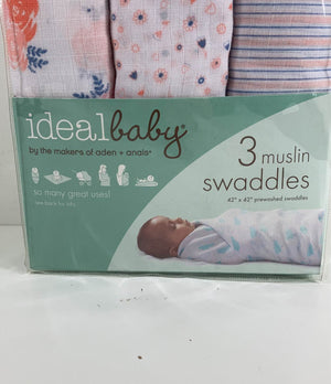 Ideal baby 3 muslin hot sale swaddles