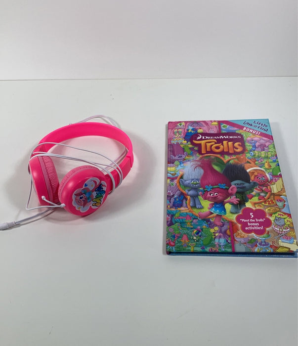 used BUNDLE Trolls Headphones And Activity Book