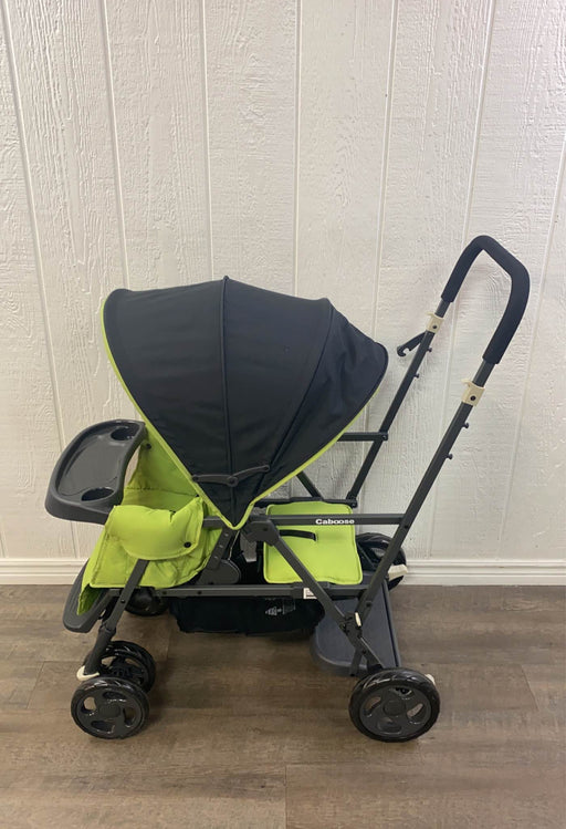 secondhand Joovy Caboose Sit And Stand Tandem Double Stroller, Apple Tree 2019