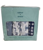 used Aden + Anais Cotton Muslin Swaddle, 4pk, Waverly