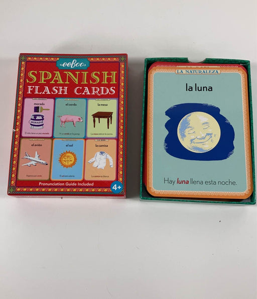 used Eeboo Foreign Language Vocabulary Flash Cards, Spanish