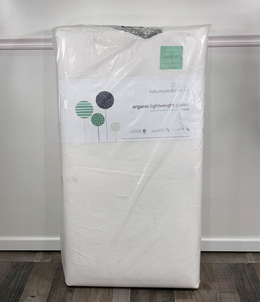 used Naturepedic Organic Lightweight Classic Crib 2-Stage Natural Mattress