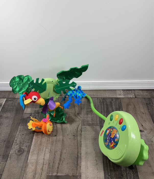 used Fisher Price Rainforest Peek-A-Boo Leaves Musical Mobile