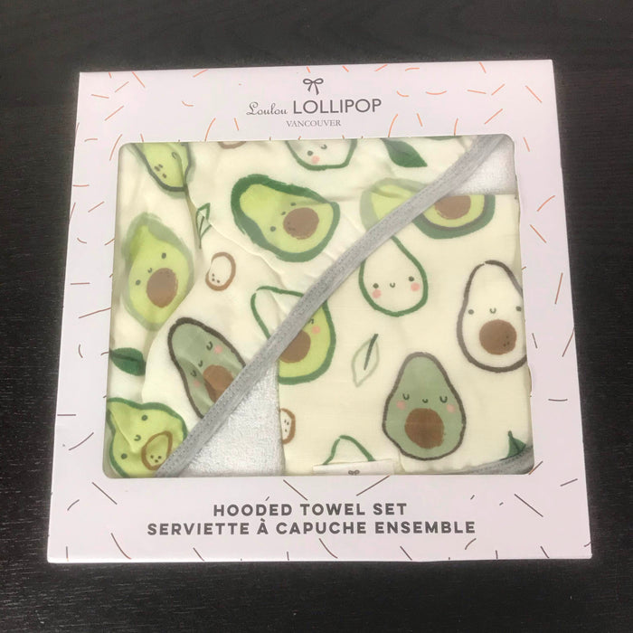 used LouLou Lollipop Hooded Towel Set