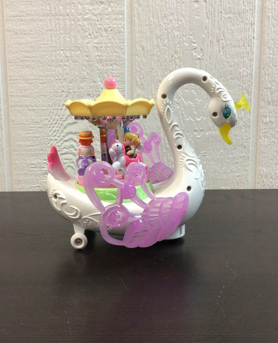 used Musical Swan Rotating Carousel