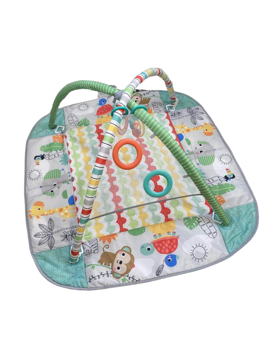 used Bright Starts 5-in-1 Your Way Ball Play Activity Gym, Green