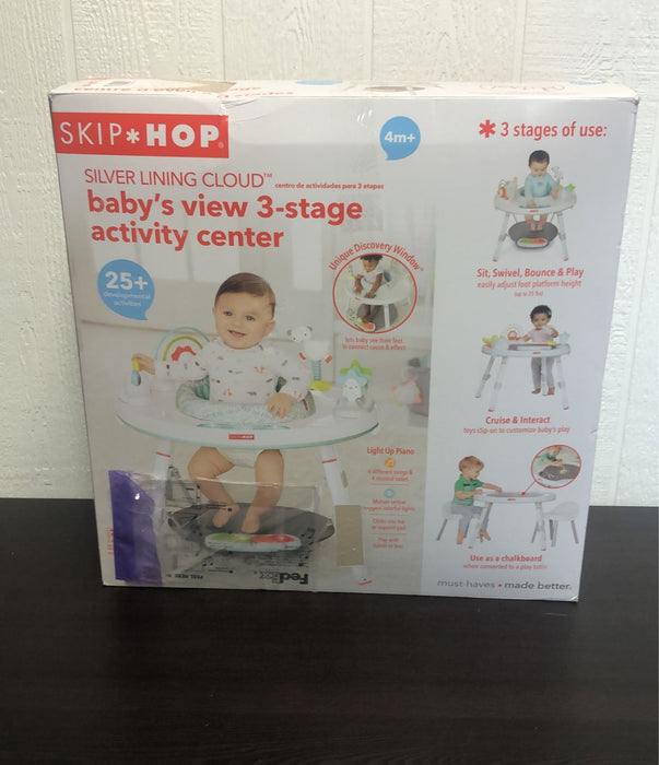 Shop Skip Hop Explore and More Baby's View 3-Stage Activity Center, Silver Cloud Lining at GoodBuy Gear