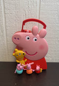 used Peppa Pig Carry Along Friends Storage Case