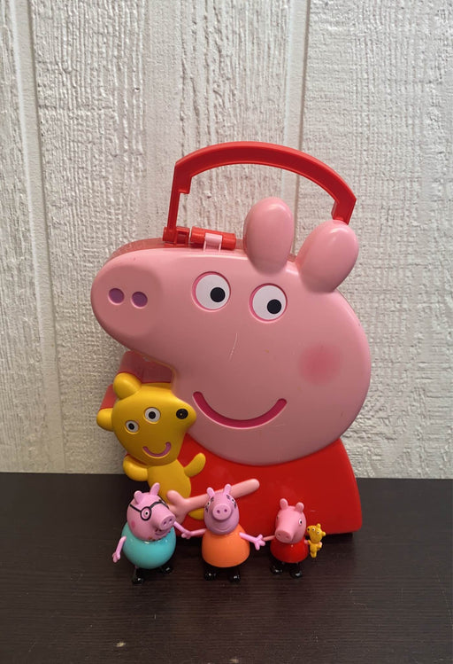 used Peppa Pig Carry Along Friends Storage Case