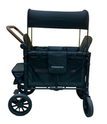 secondhand Wonderfold W2 Luxe Multifunctional Double Stroller Wagon, 2023, Volcanic Black