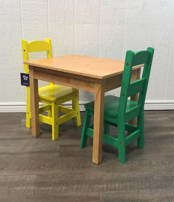 used Melissa & Doug Wooden Table & Chairs