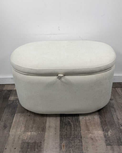 secondhand Nurture& The Storage Ottoman, Ivory