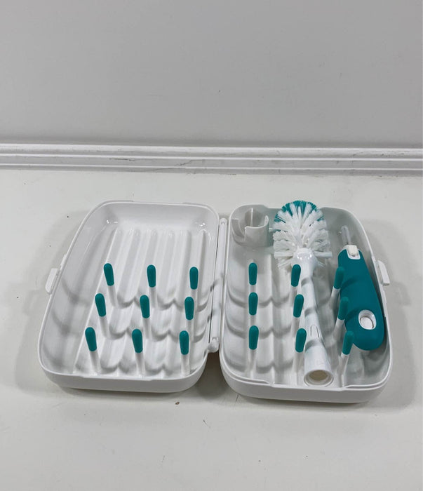 Shop OXO Tot On The Go Drying Rack With Bottle Brush, Teal at GoodBuy Gear