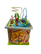 used Hape Country Critters Wooden Activity Cube