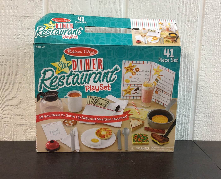 used Melissa & Doug Star Diner Restaurant Play Set