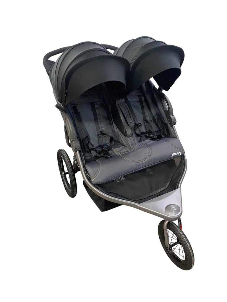 Joovy Zoom X2 Double Jogging Stroller, 2022, Iron
