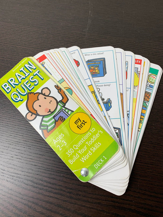 secondhand Brain Quest Q&A Cards, Ages 2-3