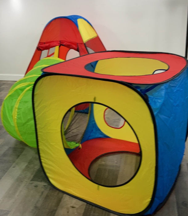 used Utex 3-in-1 Pop Up Tent, Color Block