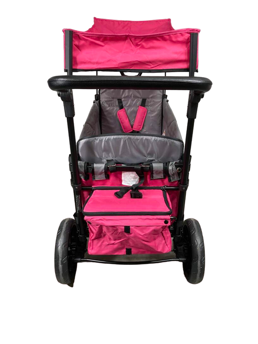 Wonderfold X2 Push + Pull Double Stroller Wagon, 2021, Pretty-n-Pink