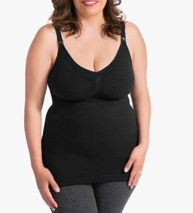 used Kindred Bravely Sublime Maternity And Nursing Tank With Built In Bra, Black, XXL/1X
