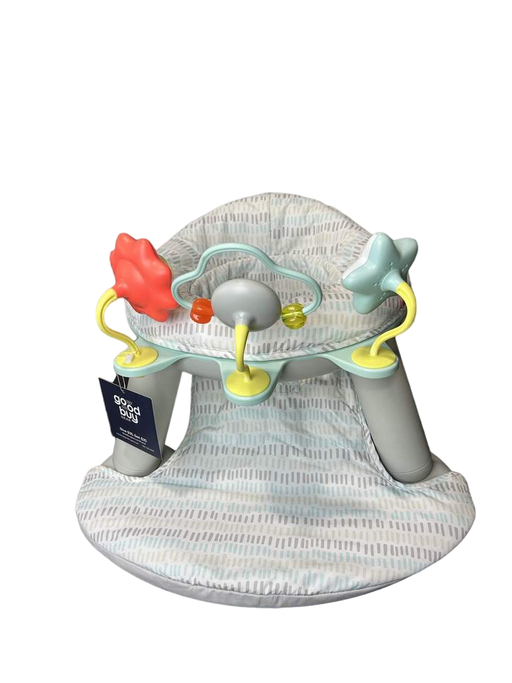 used Skip Hop 2-in-1 Sit-up Activity Baby Chair, Silver Cloud Lining