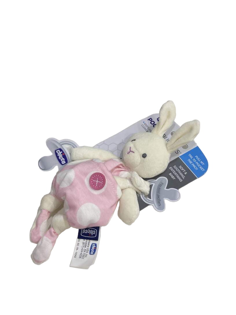 Chicco Pocket Buddies Pacifier Holder, Rabbit — GoodBuy Gear