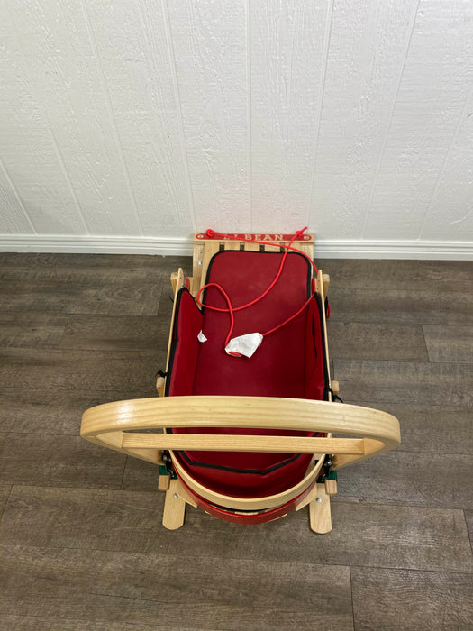 secondhand L.L. Bean Kids’ Pull Sled and Cushion Set