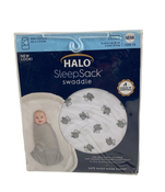 used Halo SleepSack Swaddle, Newborn, White Lamb Scribble