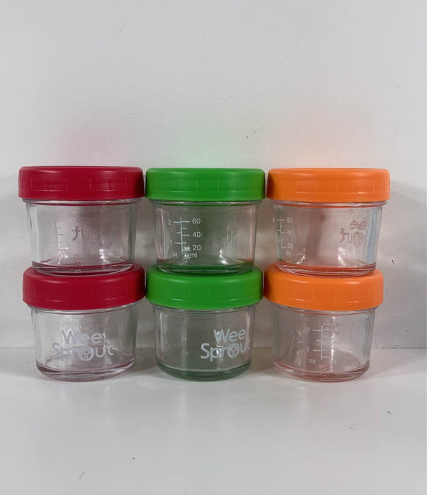 used WeeSprout Glass Baby Food Storage Containers
