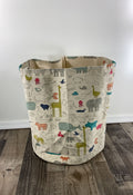 used Pehr Designs Canvas Hamper, Noah's Ark