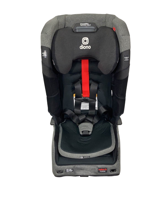 used Diono Radian 3QXT Convertible Car Seat, 2021, Black Jet