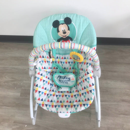 used Bright Starts Disney Baby Infant To Toddler Baby Rocker, Baby Mickey