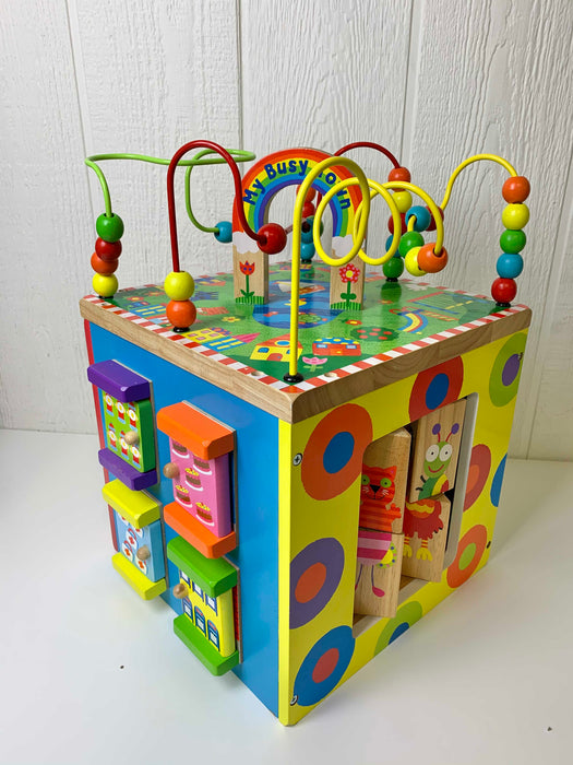 secondhand ALEX Toys Discover My Busy Town Wooden Activity Cube