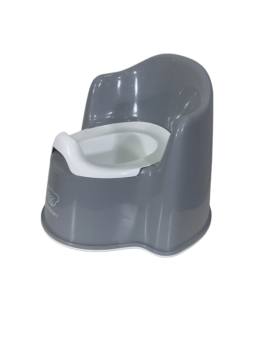 secondhand BabyBjorn Potty Chair, Gray/White