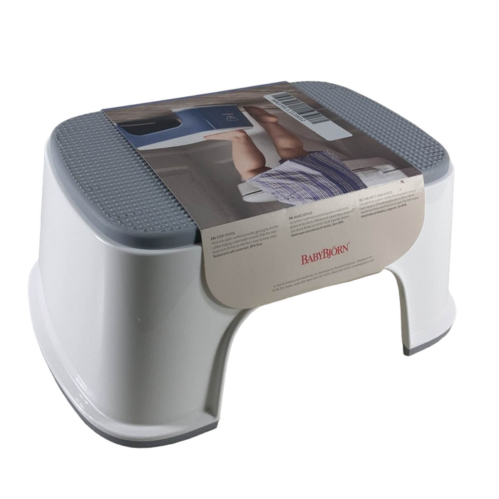 used BabyBjorn Step Stool, White/Gray