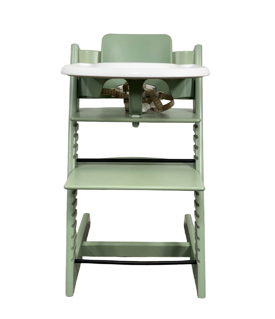 STOKKE TRIPP TRAPP グリーン Stokke Tripp Trapp Glacier Green Wood Baby High Chair + Reviews