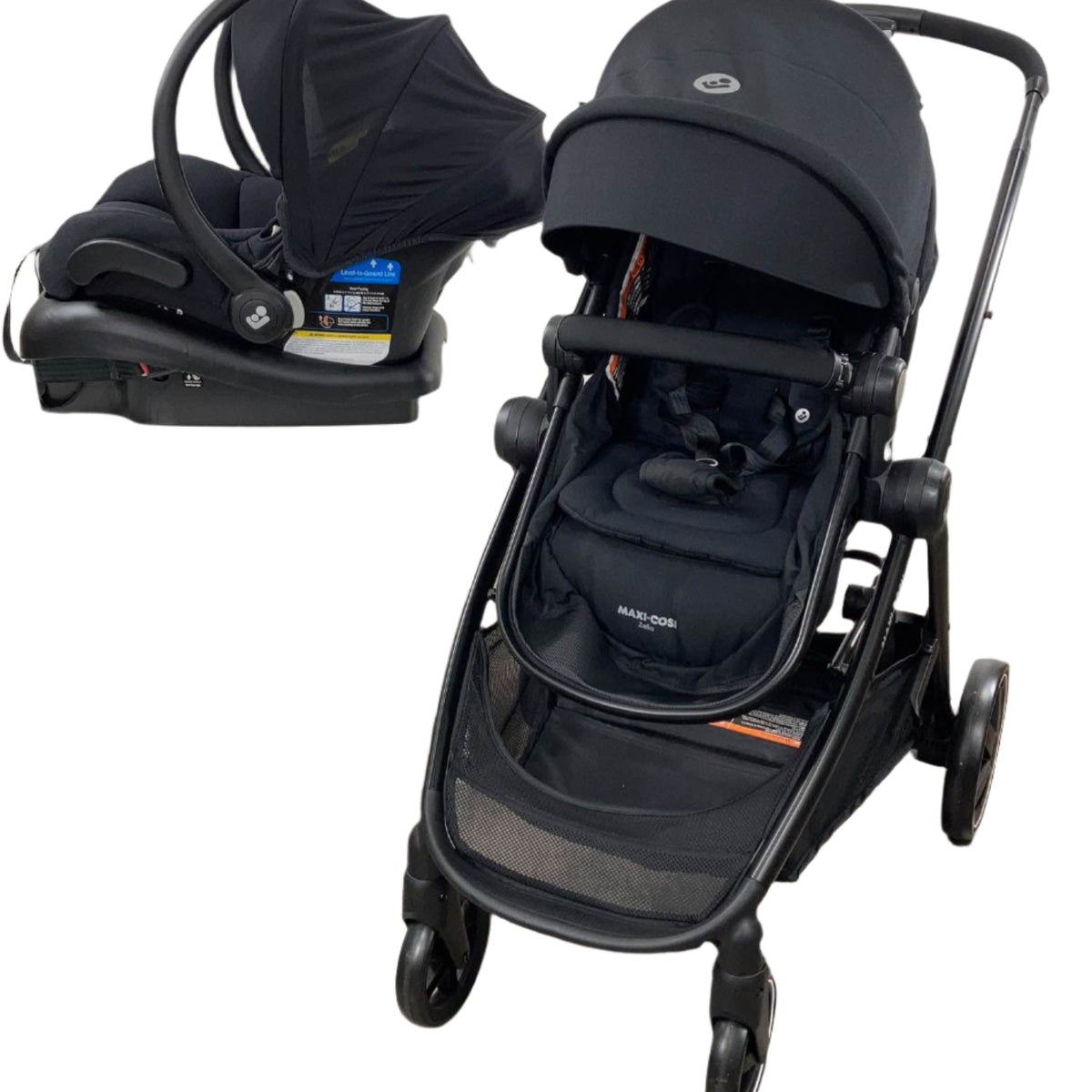 maxi cosi zelia bassinet Maxi-Cosi Zelia 5-in-1 Modular Travel System, 2020, Night Black