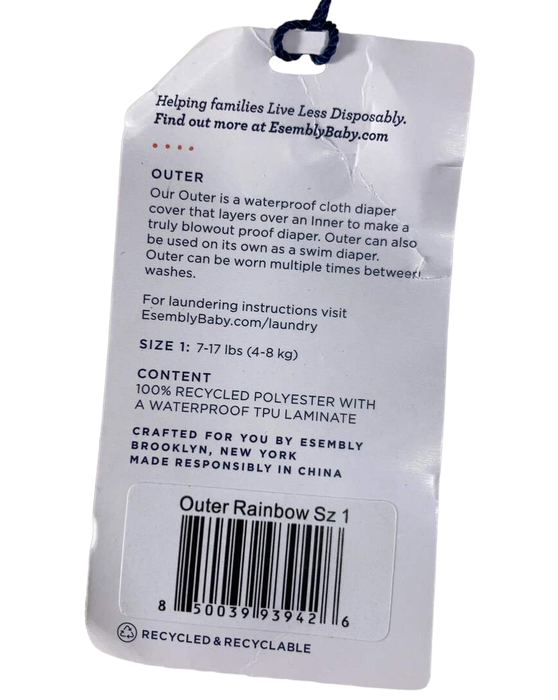 Shop Esembly Outer, Rainbow, Size 1, 1 Pack at GoodBuy Gear