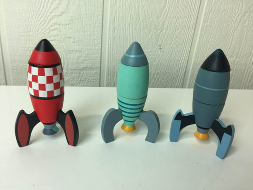 secondhand Tender Leaf Toys Wooden Rocket Construction Toy Set