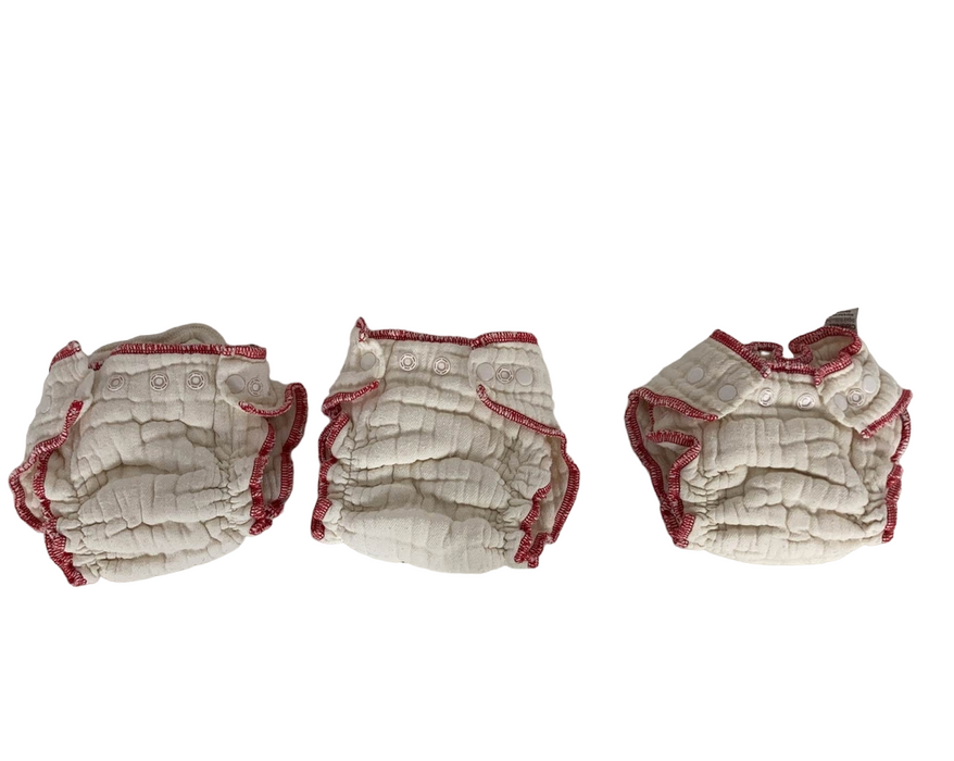 Shop Cloth-eez Workhorse Fitted Organic Diapers, Pack of 6, Orange Edges, Medium Snap at GoodBuy Gear