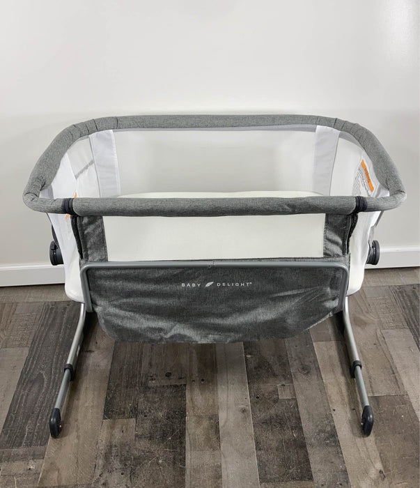 used Baby Delight Beside Me Dreamer Bassinet & Bedside Sleeper, Charcoal Tweed