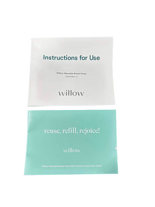 used Willow Wearable Breast Pump 3.0 Single, 24mm & 21mm