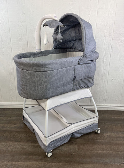 used TruBliss Sweetli Deluxe Bassinet, Stonewash