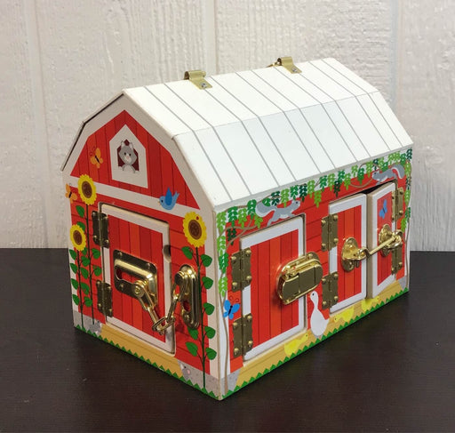 used Melissa & Doug Wooden Latches Barn